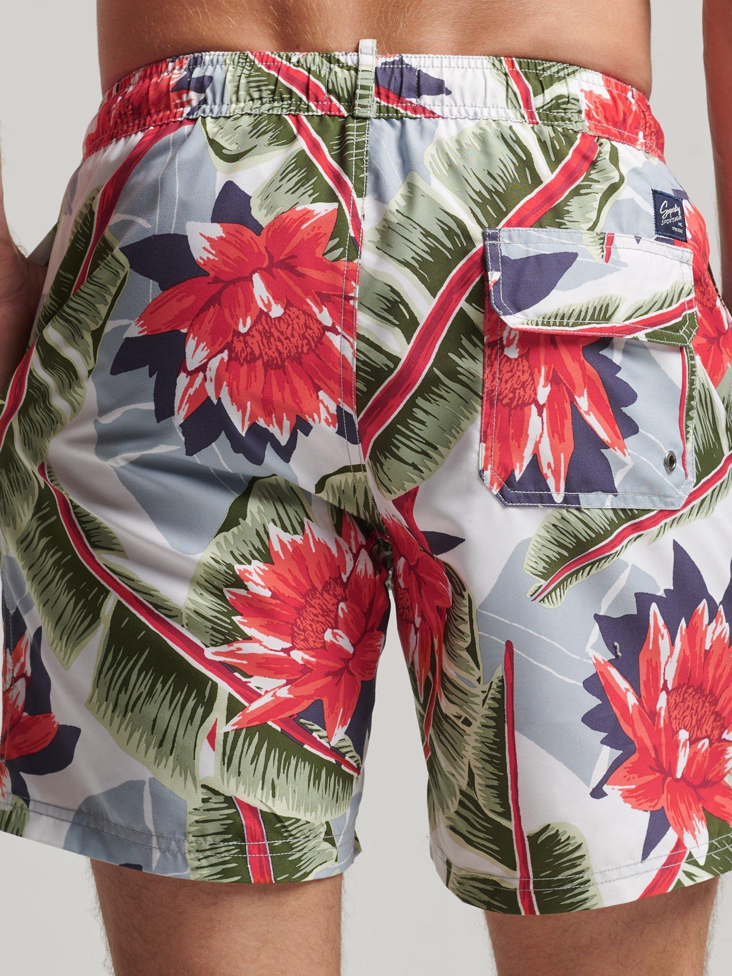 Product image 6 of 6, which shows Superdry Hawaiian Swim Shorts, Optic Banana Leaf, XL