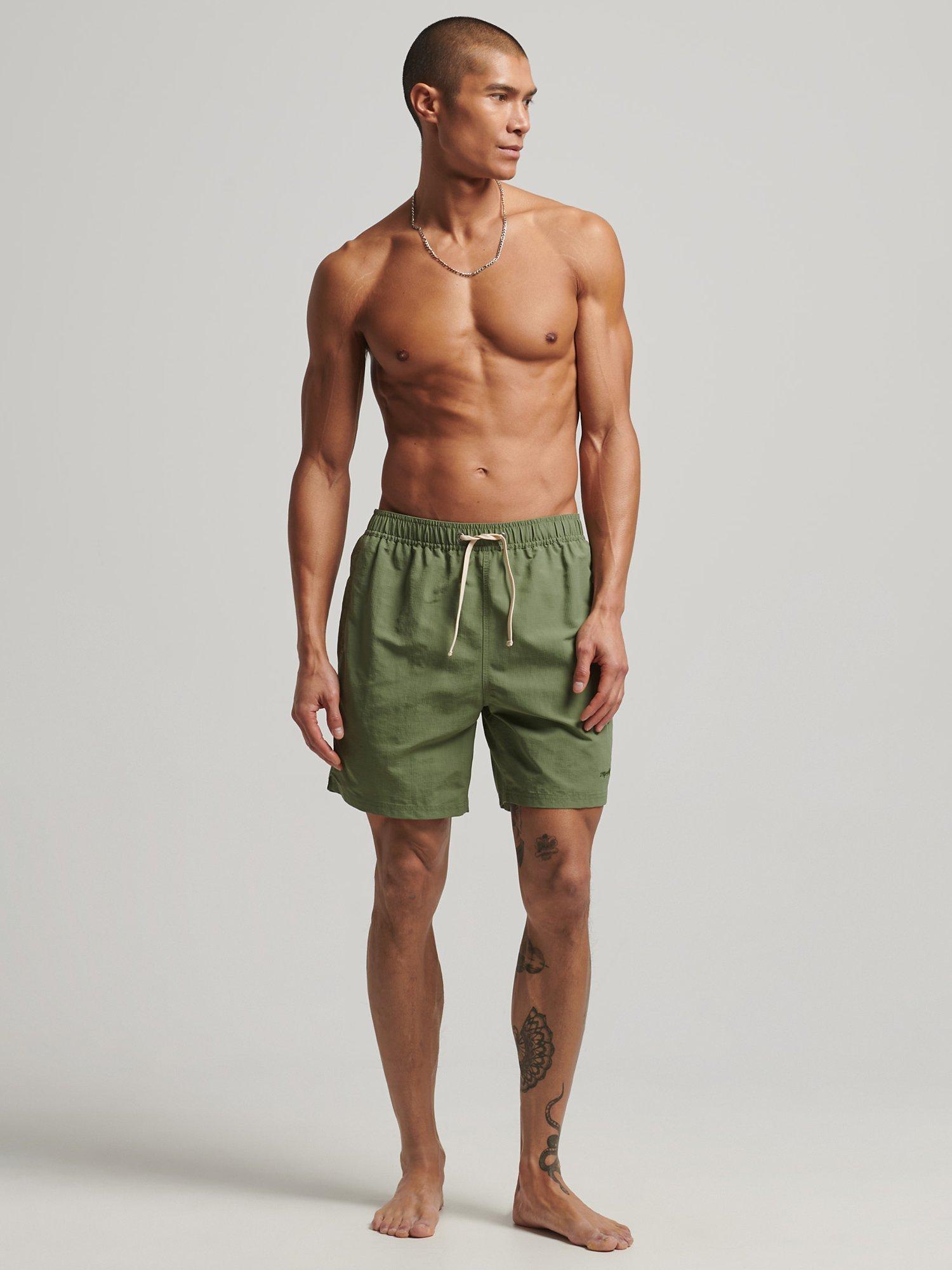 Product image 2 of 6, which shows Superdry Ripstop Swim Shorts, Olive Khaki, S