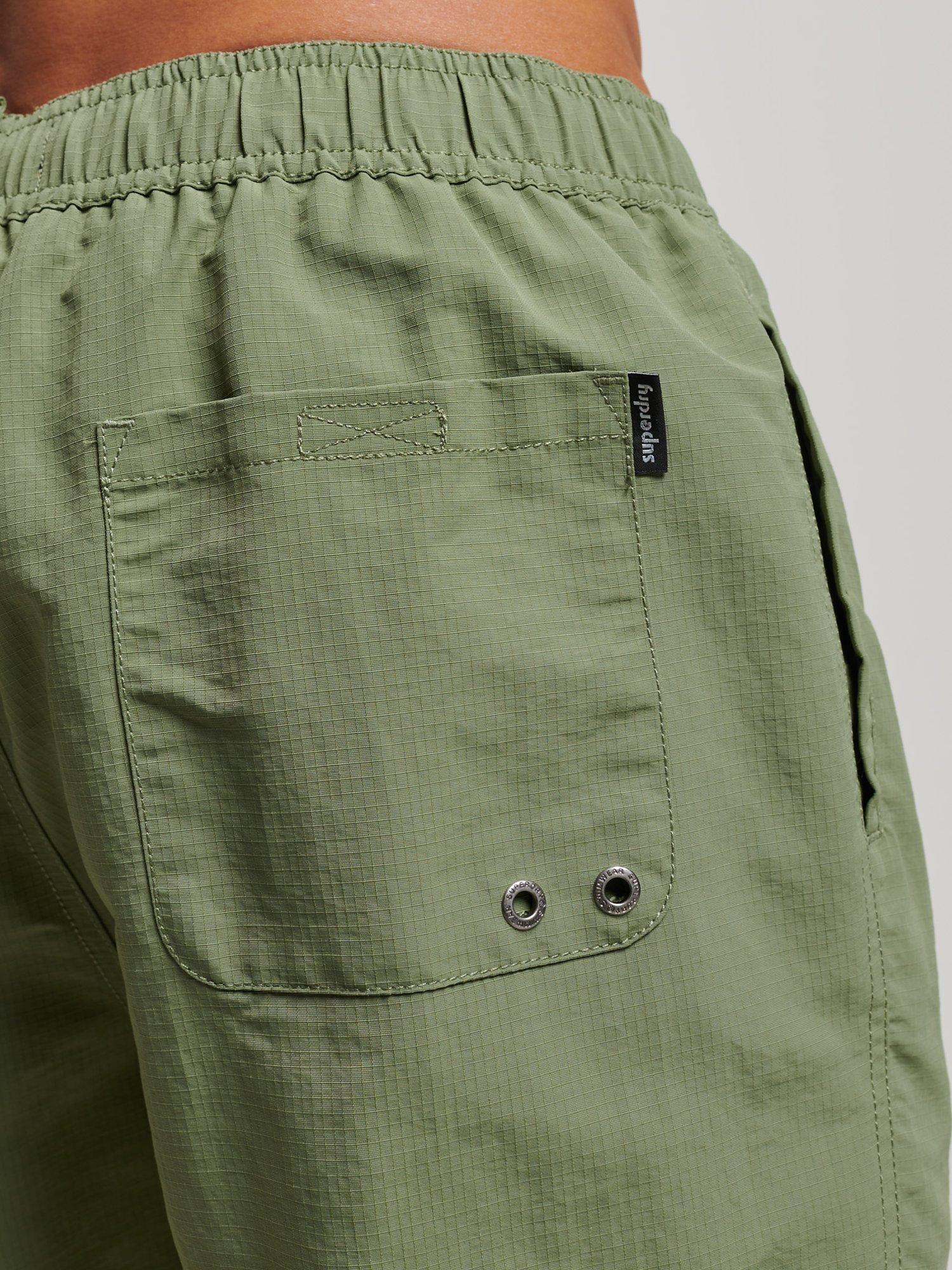 Product image 4 of 6, which shows Superdry Ripstop Swim Shorts, Olive Khaki, S