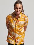 Superdry Short Sleeve Hawaiian Shirt, Yellow Clouds