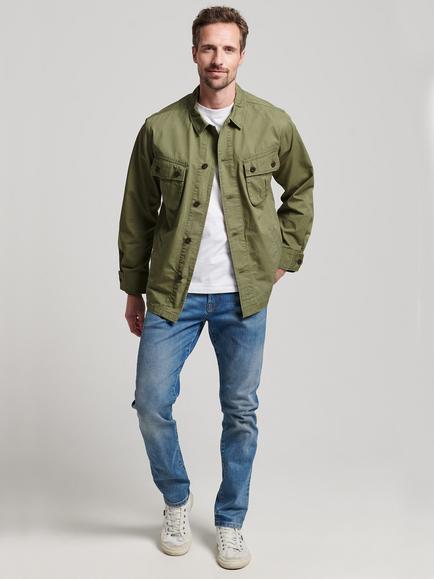Superdry Vintage Combat Overshirt - view 2, Olive Khaki