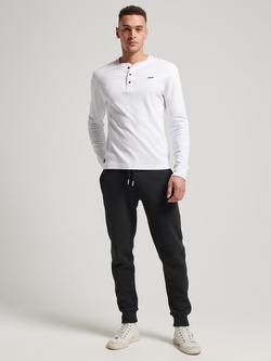 Superdry Vintage Logo Embroidered Cuffed Joggers - view 2, Black