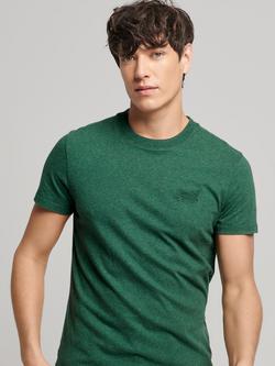 Superdry Essential Logo Cotton T-Shirt, Heritage Pine Green
