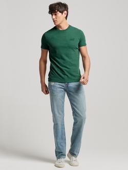Superdry Essential Logo Cotton T-Shirt - view 2, Heritage Pine Green