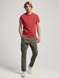 Superdry Essential Logo Cotton T-Shirt - view 2, Hike Red Marl