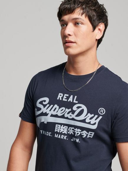 Superdry Vintage Great Outdoors T-Shirt, Eclipse Navy