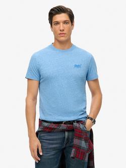 Superdry Essential Logo Cotton T-Shirt, Fresh Blue Grit