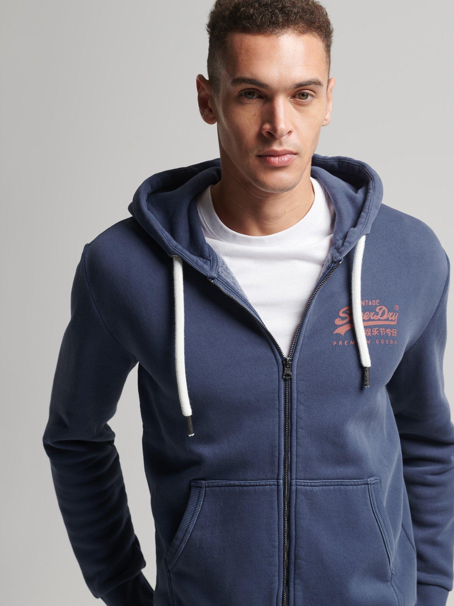 Superdry Vintage Logo Neon Zip Hoodie