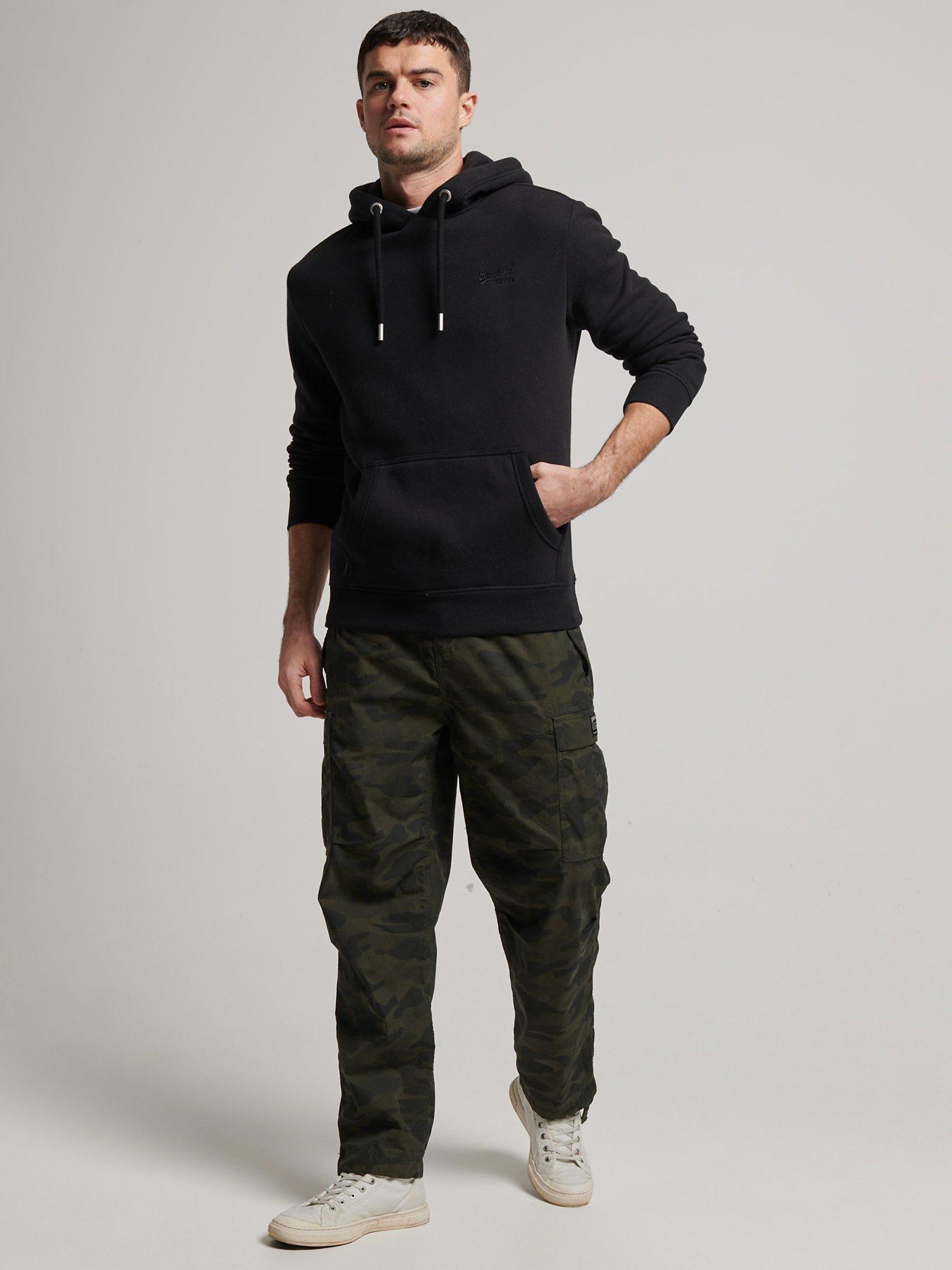 Product image 2 of 4, which shows Superdry Vintage Logo Embroidered Hoodie, Black, S
