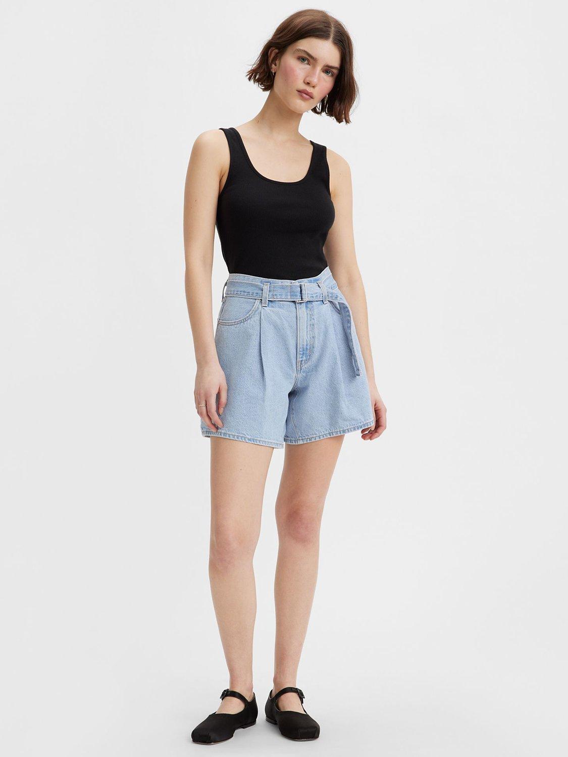 Levi's Belted Baggy Denim Shorts, Living Legend