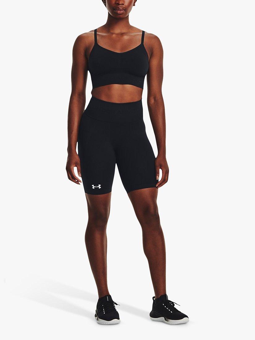 Product image 3 of 6, which shows Under Armour Training Short Leggings, Black/White, XS