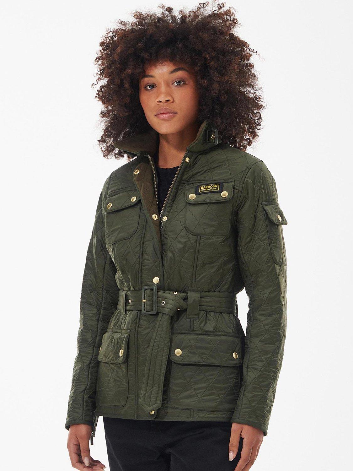 Ladies barbour international quilted jacket best sale