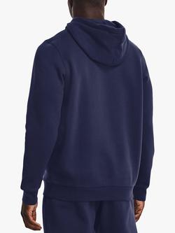 Under Armour Essential Fleece Hoodie - view 2, Midnight Navy/White