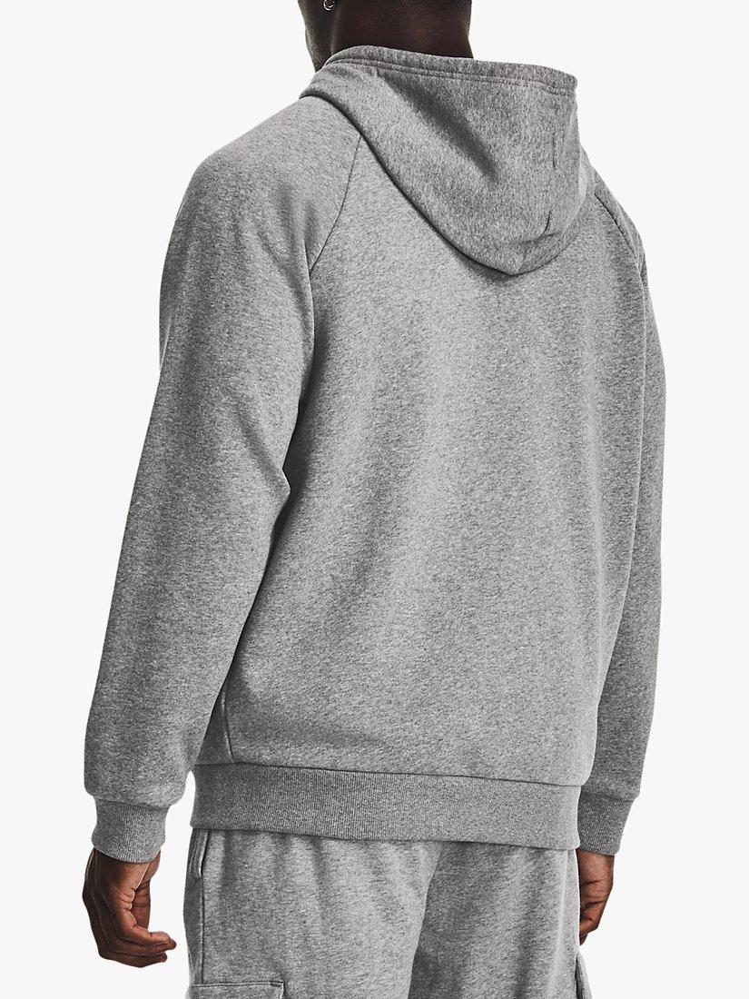 Under Armour Rival Fleece Full Zip Training Hoodie Light Heather White