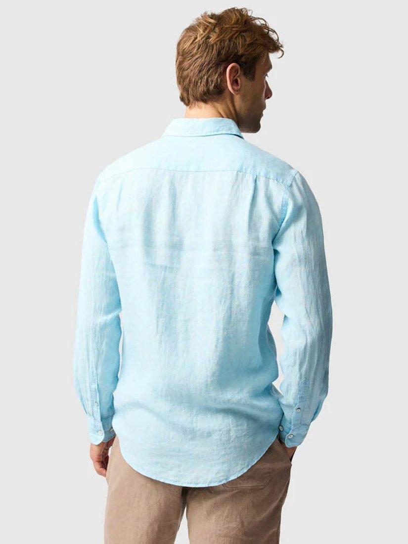 Product image 2 of 5, which shows Rodd & Gunn Coromandel Linen Slim Fit Long Sleeve Shirt, Inlet, XS