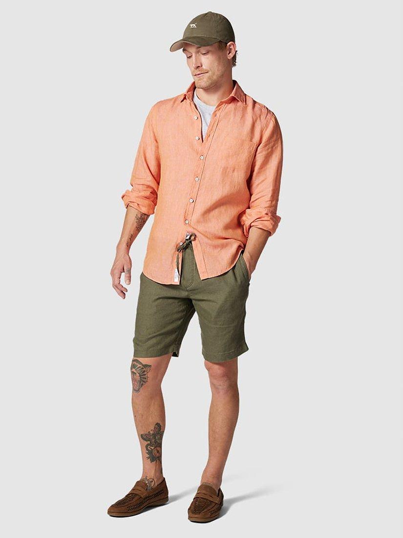 Product image 2 of 7, which shows Rodd & Gunn Linen 9" Resort Shorts, Olive, XS