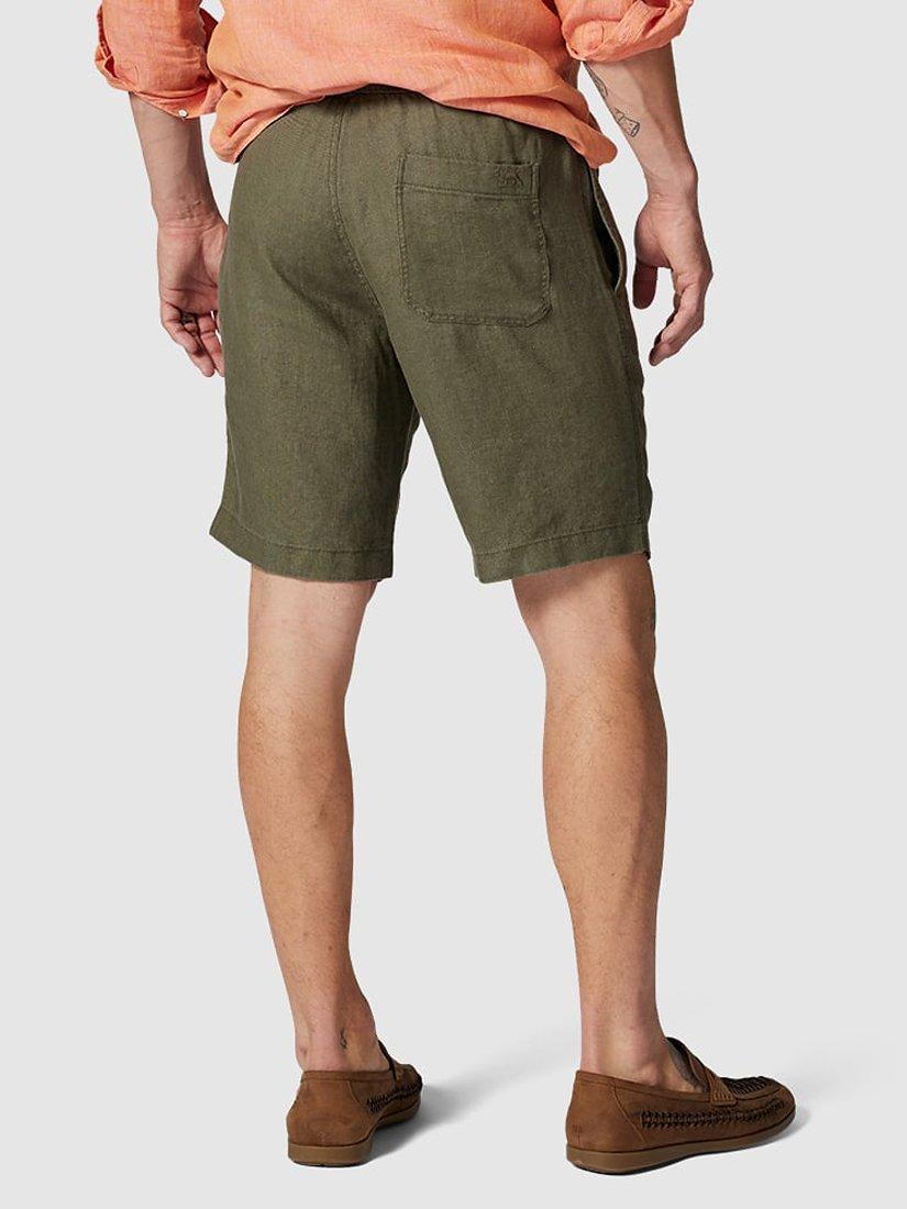 Product image 4 of 7, which shows Rodd & Gunn Linen 9" Resort Shorts, Olive, XS