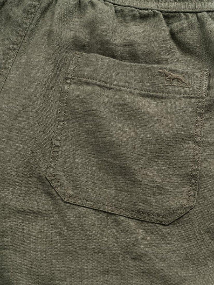 Product image 7 of 7, which shows Rodd & Gunn Linen 9" Resort Shorts, Olive, XS