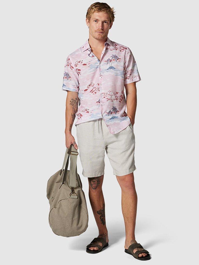 Product image 2 of 8, which shows Rodd & Gunn Linen 9" Resort Shorts, Oatmeal, M