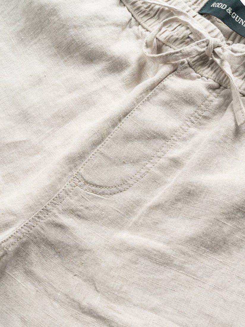 Product image 7 of 8, which shows Rodd & Gunn Linen 9" Resort Shorts, Oatmeal, M