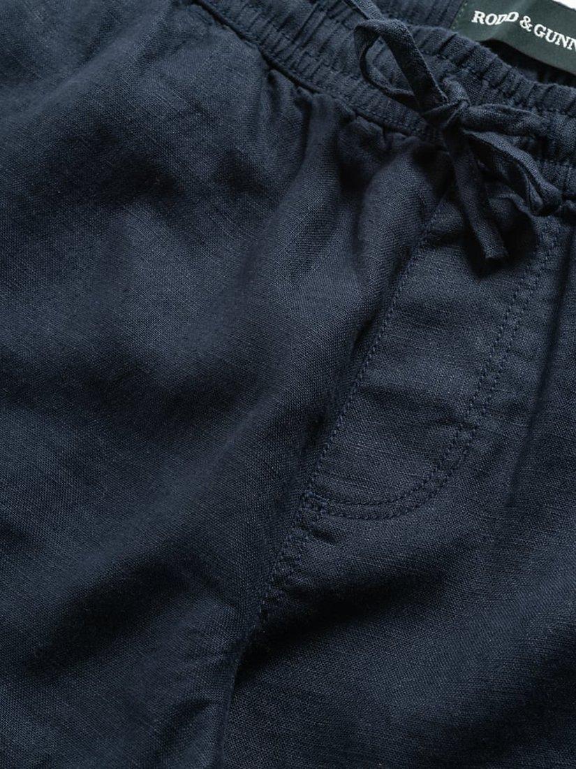 Product image 6 of 7, which shows Rodd & Gunn Linen 9" Resort Shorts, Navy, XS