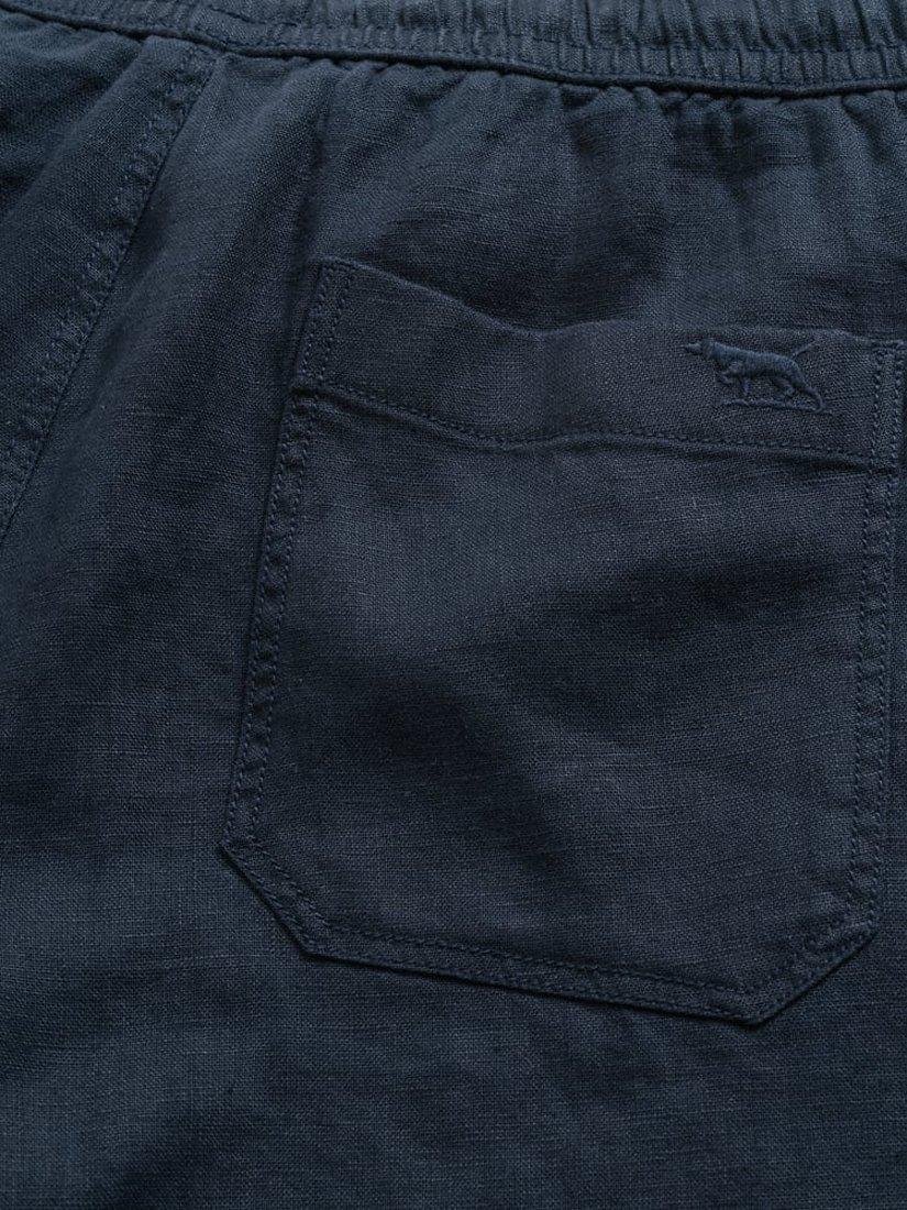 Product image 7 of 7, which shows Rodd & Gunn Linen 9" Resort Shorts, Navy, XS