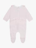 HUGO BOSS Baby Velvet Sleepsuit, Pale Pink