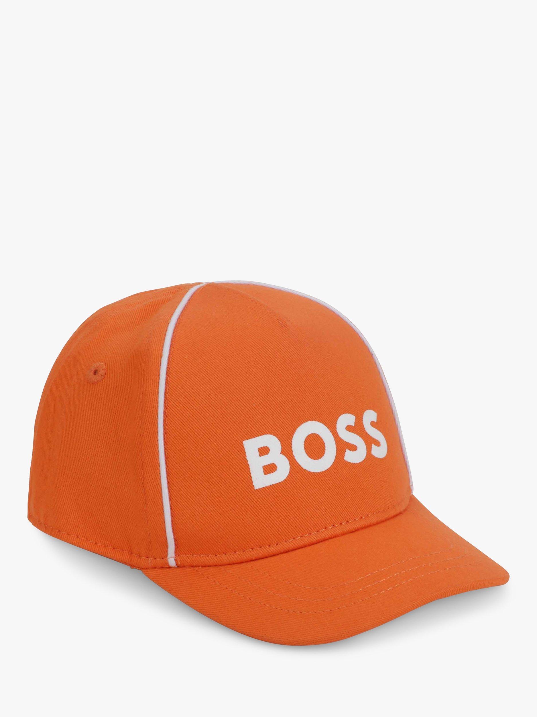 HUGO BOSS Baby Logo Baseball Cap, Peach, 6-12 months