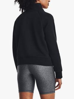Under Armour Rival Fleece 1/2 Zip Sweatshirt - view 2, Black/White