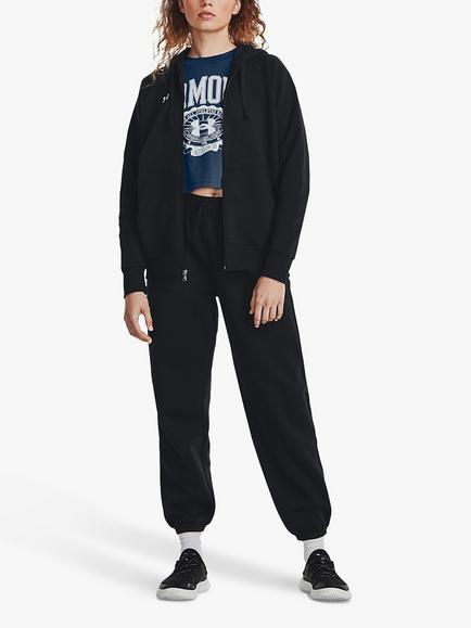 Under Armour Rival Fleece Full Zip Hoodie - view 2, Black/White