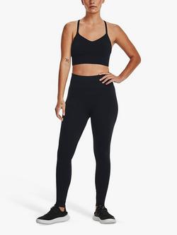 Under Armour Training Seamless Gym Leggings, Black/White