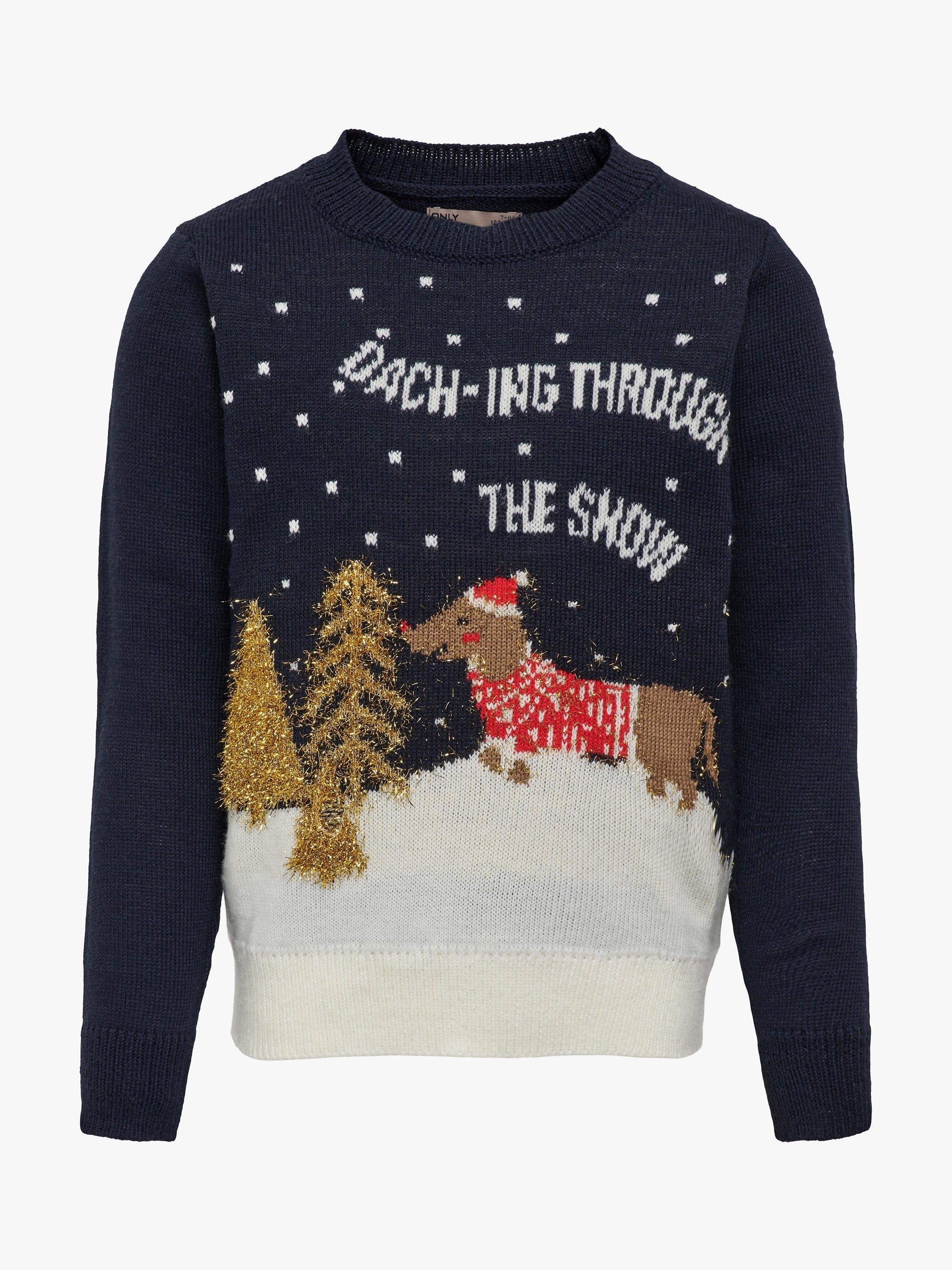 KIDS ONLY Kids' Daching Christmas Jumper, Night Sky
