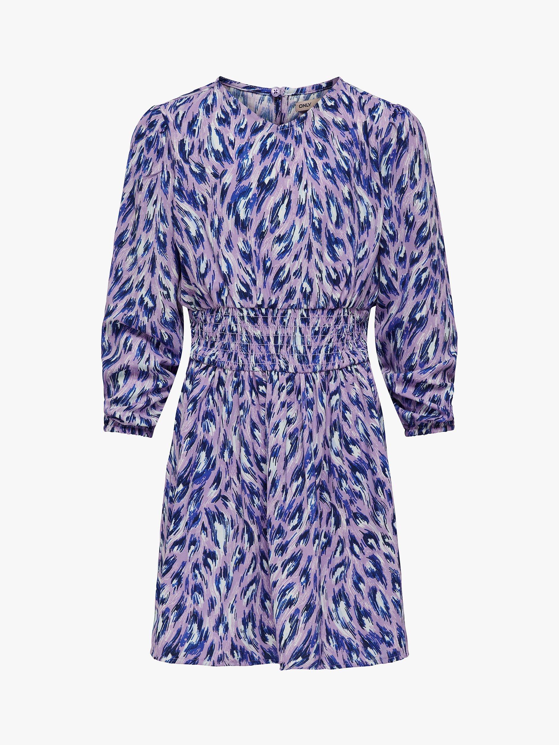 KIDS ONLY KIds' Koglino Smock Long Sleeve Dress, Lavendula
