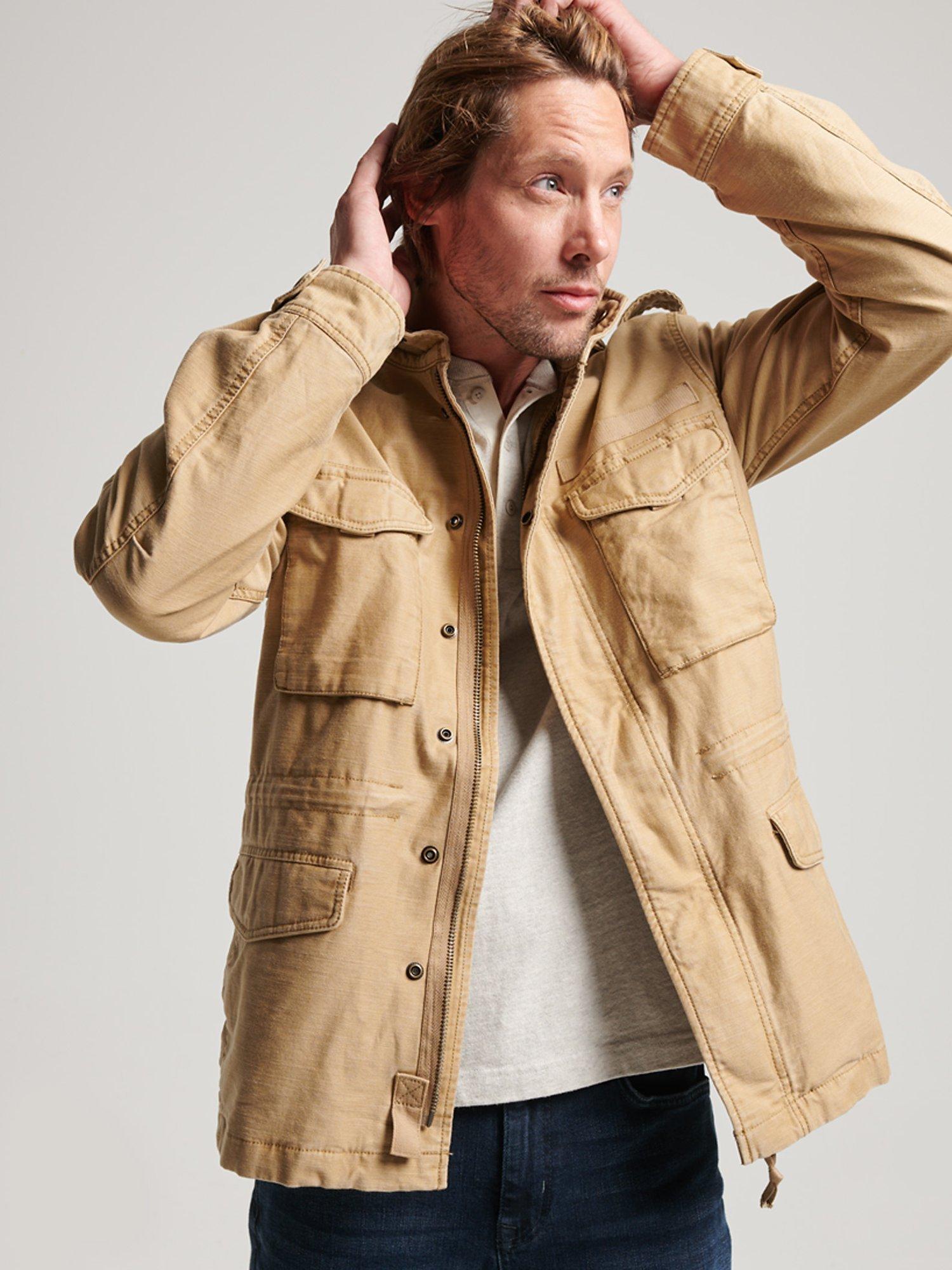 Superdry Military M65 Jacket, Classic Tan Brown