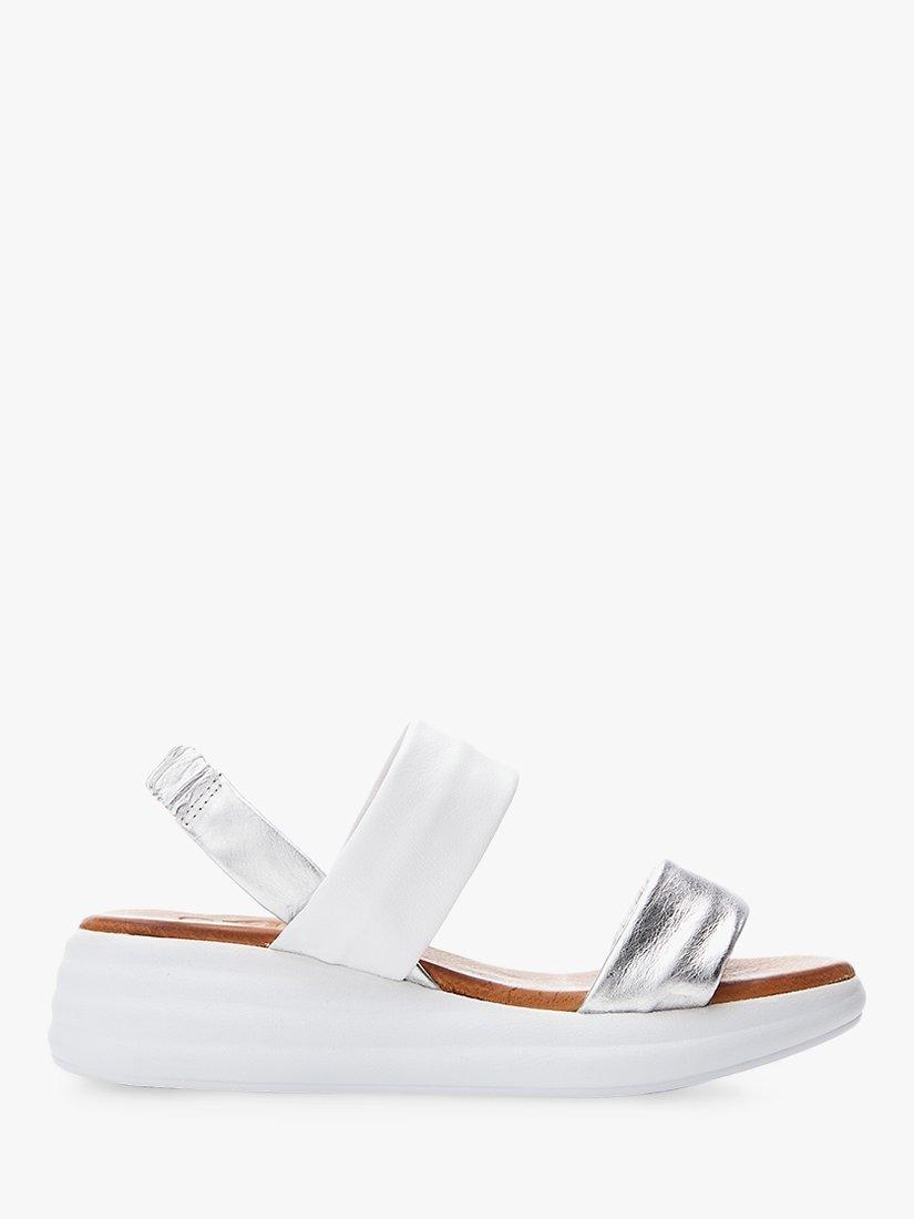 Modal in Pelle Nicco Leather Sandals, Silver