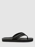 Rodd & Gunn Piha Leather T-Bar Sandals, Black