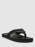 Rodd & Gunn Piha Leather T-Bar Sandals, Black