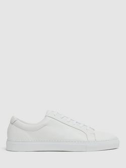 Reiss Luca Tumbled Trainers, White