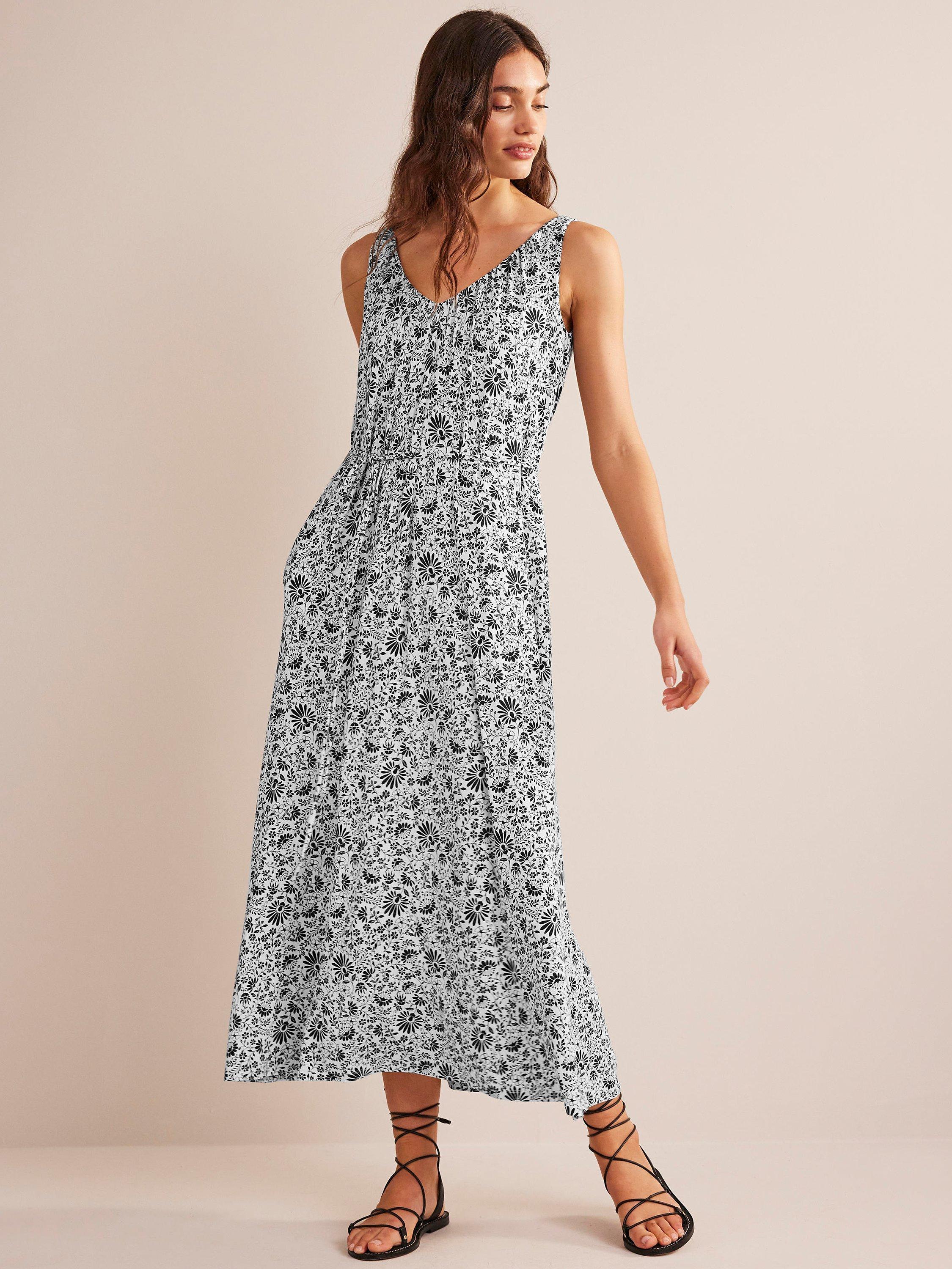 Boden V-Neck Jersey Maxi Dress