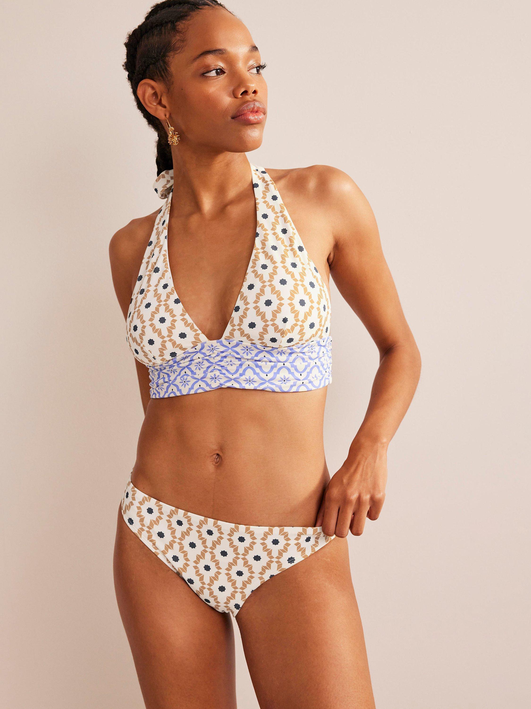 Boden Classic Bikini Bottoms, Multi, Geo Trance
