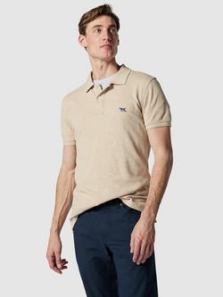 Rodd & Gunn The Gunn Cotton Slim Fit Short Sleeve Polo Shirt, Oat