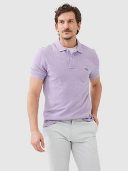 Rodd & Gunn The Gunn Cotton Slim Fit Short Sleeve Polo Shirt, Lilac