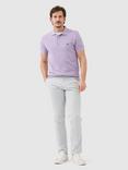 Rodd & Gunn The Gunn Cotton Slim Fit Short Sleeve Polo Shirt, Lilac