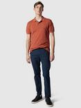Rodd & Gunn The Gunn Cotton Slim Fit Short Sleeve Polo Shirt, Terracotta
