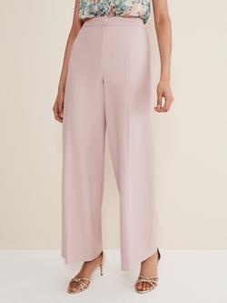 Phase Eight Celyn Wide Leg Trousers, Antique Rose