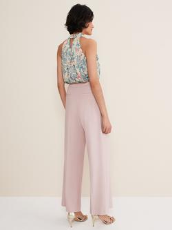 Phase Eight Celyn Wide Leg Trousers - view 2, Antique Rose
