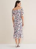 Phase Eight Francesa Off Shoulder Floral Print Dress, Multi