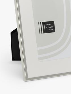 John Lewis Daya Photo Frame & Mount - view 2, Silver Plated