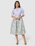 Closet London Floral 2 in 1 Midi Dress, Lilac