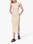 Whistles One Shoulder Knit Midi Dress, Ivory